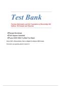 Nursing Informatics and the Foundation of Knowledge 6th Edition McGonigle Comprehensive Test Bank Health Informatics Exam Prep Guide 2025&sol; 2026 100&percnt; Verified with Correct Questions and Answers