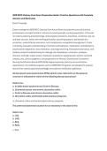 WEB WOC Ostomy Care Exam Preparation Guide &vert; Practice Questions with Complete Answers and Rationales 