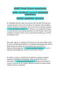 AHIP Final Exam Review