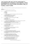 TEST BANK Advanced Assessment&colon; Interpreting Findings and Clinical Decision Making 2025&sol; 2026 &vert; 100&percnt; Verified with Correct Questions and Answers