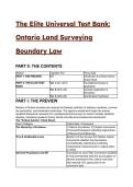 2026&sol;2027 The Elite Universal Test Bank&colon; Ontario Land Surveying & Boundary Law &lpar;44&plus; S-Tier Q&A&rpar;