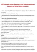 GED Reasoning Through Language Arts &lpar;RLA&rpar;&colon; Reading Exam Review Questions and Revised Answers &vert; General Educational Development &lpar;GED&rpar; &vert; 2026&sol;2027 &vert; Reading Comprehension Study Guide