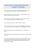 NR 507 Final Exam Review