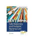Safe Maternity Pediatric Nursing Care 2nd Edition by Luanne Linnard-Palmer Test Bank 2025&sol; 2026 &vert; 100&percnt; Verified with Correct Questions and Answers
