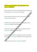 VERIFIED USPS Exam 421 Window Clerk Questions And Answers 2026&sol;2027