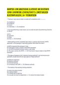 Ropes Awareness Latest Question&NewLine;and Answer &lpar;2026&sol;2027&rpar; &vert; Detailed&NewLine;Rationales &vert; A&plus; Verified