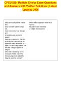 CPCU 530&colon; Multiple Choice Exam Questions&NewLine;and Answers with Verified Solutions &vert; Latest&NewLine;Updated 2026