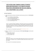 Test Bank for Understanding Nursing Research&colon; Building an Evidence-Based Practice 2025&sol; 2026 &vert; 100&percnt; Verified with Correct Questions and Answers