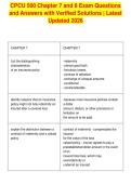 CPCU 500 Chapter 7 and 8 Exam Questions&NewLine;and Answers with Verified Solutions &vert; Latest&NewLine;Updated 2026