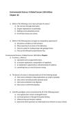 Environmental Science&colon; A Global Concern 16th Edition by Cunningham Test Bank 2025&sol; 2026 &vert; 100&percnt; Verified with Correct Questions and Answers