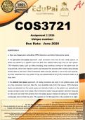 COS3721 Assignment 2 &lpar;COMPLETE ANSWERS&rpar; 2026 - DUE 1 July 2026