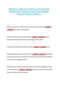 StarGuard Lifeguard Instructor &lpar;LGI&rpar; Final Test &NewLine;Newest 2026 Questions and Correct Detailed &NewLine;Answers Already Graded A&plus;