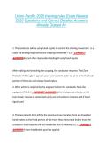 Union Pacific 2025 training rules Exam Newest &NewLine;2026 Questions and Correct Detailed Answers &NewLine;Already Graded A&plus; 