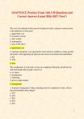 ASAP PACE Practice Exam with 130 Questions and Correct Answers Latest 2026-2027 &lpar;New&excl;&rpar;