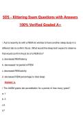 SDS - Kittering Exam &lpar;Latest 2026&sol;2027 Update&rpar; Complete Questions and Guide Answers&comma; 100&percnt; Verified Graded A&plus;