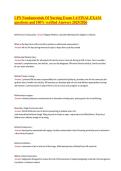 LPN Fundamentals Of Nursing Exam 1-6 FINAL EXAM questions and 100&percnt; verified Answers 2025&sol;2026