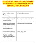 CPCU 500 Quiz 1- Building Your Foundation&NewLine;Exam Questions and Answers with Verified&NewLine;Solutions &vert; Latest Updated 2026