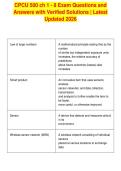 CPCU 500 ch 1 - 8 Exam Questions and&NewLine;Answers with Verified Solutions &vert; Latest&NewLine;Updated 2026