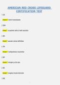 American Red Cross Lifeguard Certification Test 2026&sol;2027 Study Guide &ndash; Complete Questions & Answers