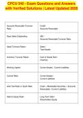 CPCU 540 - Exam Questions and Answers&NewLine;with Verified Solutions &vert; Latest Updated 2026