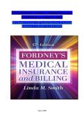 TEST BANK FOR Fordney's Medical Insurance and Billing 17th Edition by Linda M&period; Smith ISBN&colon; 978-0443108785 COMPLETE GUIDE ALL CHAPTERS COVERED 100&percnt; VERIFIED A&plus; GRADE ASSURED&excl;&excl;&excl;&excl;&excl;NEW LATEST UPDATE&excl;&excl;&excl;&excl;&excl;