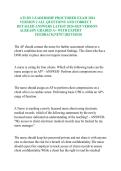 ATI RN Leadership Proctored Exam Version 2 &vert; Nursing Leadership and Management Study Guide &vert; Verified Questions and Answers