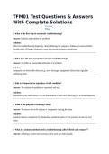 TFM01 Test Questions & Answers With Complete Solutions&NewLine;Course