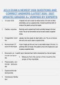 ACLS EXAM A NEWEST 2026 QUESTIONS AND &NewLine;CORRECT ANSWERS &lpar;LATEST 2026 &sol; 2027 &NewLine;UPDATE&rpar; GRADED A&plus; VERIFIED BY EXPERTS