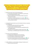 CTCD Exam Comprehensive Resource To Help You Ace 2026&NewLine;2027 Exams Includes Frequently Tested Questions With &NewLine;ELABORATED 100&percnt; Correct COMPLETE SOLUTIONS &NewLine;Guaranteed Pass First Attempt&excl;&excl; Current Update&excl;&excl; 