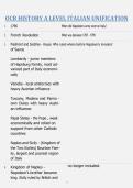 OCR A Level History Italian Unification 2026&sol;2027 Study Guide &ndash; Complete Questions & Answers