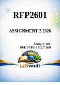 RFP2601 Assignment 2 Due 7 July 2026