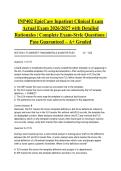 INP402 EpicCare Inpatient Clinical Exam Actual Exam 2026&sol;2027 with Detailed Rationales &vert; Complete Exam-Style Questions &vert; Pass Guaranteed &ndash; A&plus; Graded