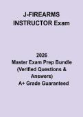 J-FIREARMS INSTRUCTOR Exam&colon; Complete Certification Study Guide&comma; Review Notes & Practice Questions PDF