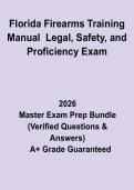 Florida Firearms Training Manual&colon; Legal&comma; Safety&comma; and Proficiency Exam &ndash; Complete Study Guide&comma; Review Notes & Practice Questions PDF
