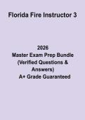Florida Fire Instructor 3 Exam&colon; Complete Fire Instructor III Certification Study Guide&comma; Review Notes & Practice Questions PDF
