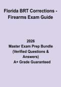 Florida BRT Corrections &ndash; Firearms Exam Guide&colon; Complete Study Guide&comma; Review Notes & Practice Questions PDF