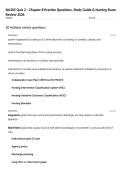 NU205 Quiz 2 &ndash; Chapter 8 Practice Questions&comma; Study Guide & Nursing Exam Review 2026