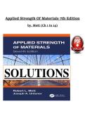 Applied Strength of Materials&comma; 7th Edition &lpar;2025&rpar; &lpar;PDF&rpar; &ndash; Solutions Manual &lpar;Chapters 1&ndash;14&rpar; &ndash; Mott