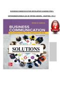 Business Communication&colon; Developing Leaders for a Networked World&comma; 5th Edition &lpar;2026&rpar; &lpar;PDF&rpar; &ndash; Solutions Manual &lpar;Chapters 1&ndash;17&rpar; &ndash; Cardon