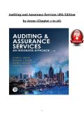 Auditing & Assurance Services&colon; An Integrated Approach&comma; 18th Edition &lpar;2026&rpar; &lpar;PDF&rpar; &ndash; Test Bank &lpar;Chapters 1&ndash;26&rpar; &ndash; Arens
