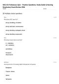 NSG 101 Pulmonary Quiz &ndash; Practice Questions&comma; Study Guide & Nursing Respiratory Exam Review 2026