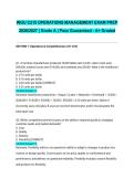 WGU C215 COMPLETE ASSESSMENT BUNDLE 2026&sol;2027 &vert; OA&comma; Pre-Assessment & Final Exams &vert; Operations Management &vert; 100&percnt; Correct Solutions &vert; Grade A &vert; Pass Guaranteed - A&plus; Graded