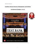 Canadian Human Resource Management&colon; A Strategic Approach&comma; 14th Edition &lpar;2025&rpar; &lpar;PDF&rpar; &ndash; Test Bank &lpar;Chapters 1&ndash;13&rpar; &ndash; Schwind
