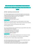 BSN 246 HESI HEALTH ASSESSMENT EXAM 2026&sol;2027 &vert; Complete Exam &vert; Nightingale College &vert; Pass Guaranteed - A&plus; Graded&NewLine;&NewLine;