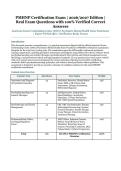 PMHNP Certification Exam &ndash; American Nurses Credentialing Center Psychiatric-Mental Health Nurse Practitioner &ndash; 2026&sol;2027 Edition &ndash; Verified Questions and Answers