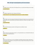 PSYC&colon; 101 Quiz 5 Actual Questions and Correct Answers