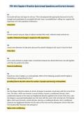 PSY 101 Chapter 6 Practice Quiz Actual Questions and Correct Answers