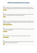 PSYC101 Quiz 6 Actual Questions and Correct Answers