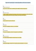 Psych 101 Vocab Quiz 13 Actual Questions and Correct Answers