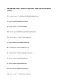 RSED 3000 ABCs Sheet &ndash; Special Education Terms&comma; Study Guide & Exam Review &lpar;Auburn&rpar;